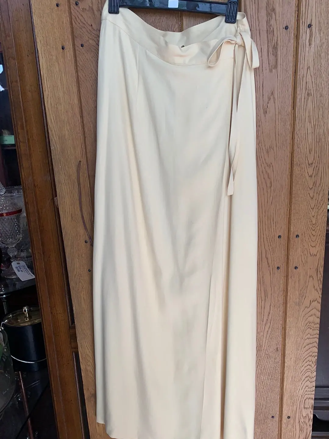 Pale Yellow Silk Skirt 1