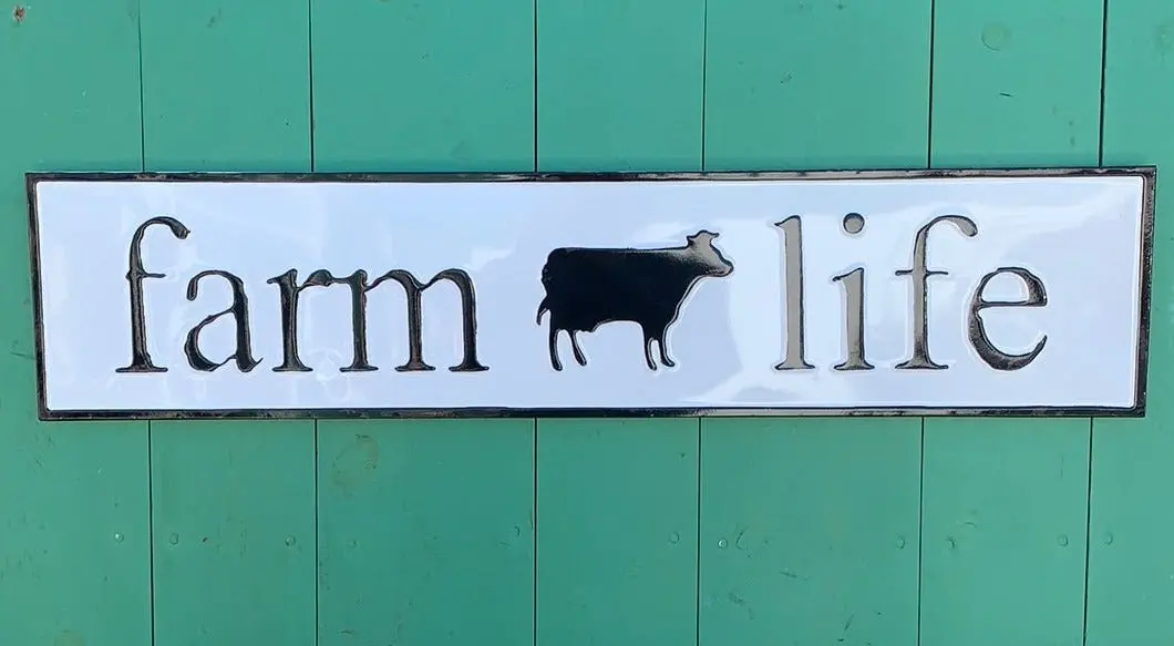 Farm Life Tin Sign 1