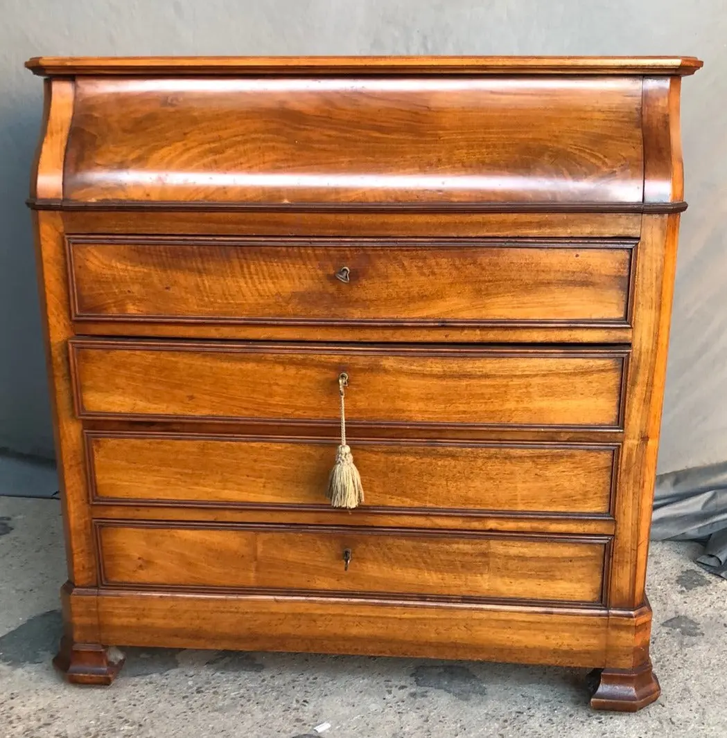 Louis Philippe Mahogany Chest With Concealed Marble Top 1