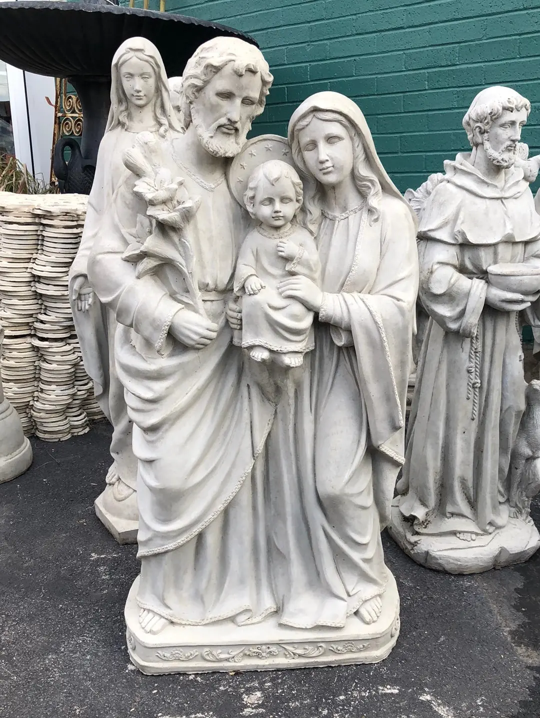Large Holy Family Concrete Statue 1