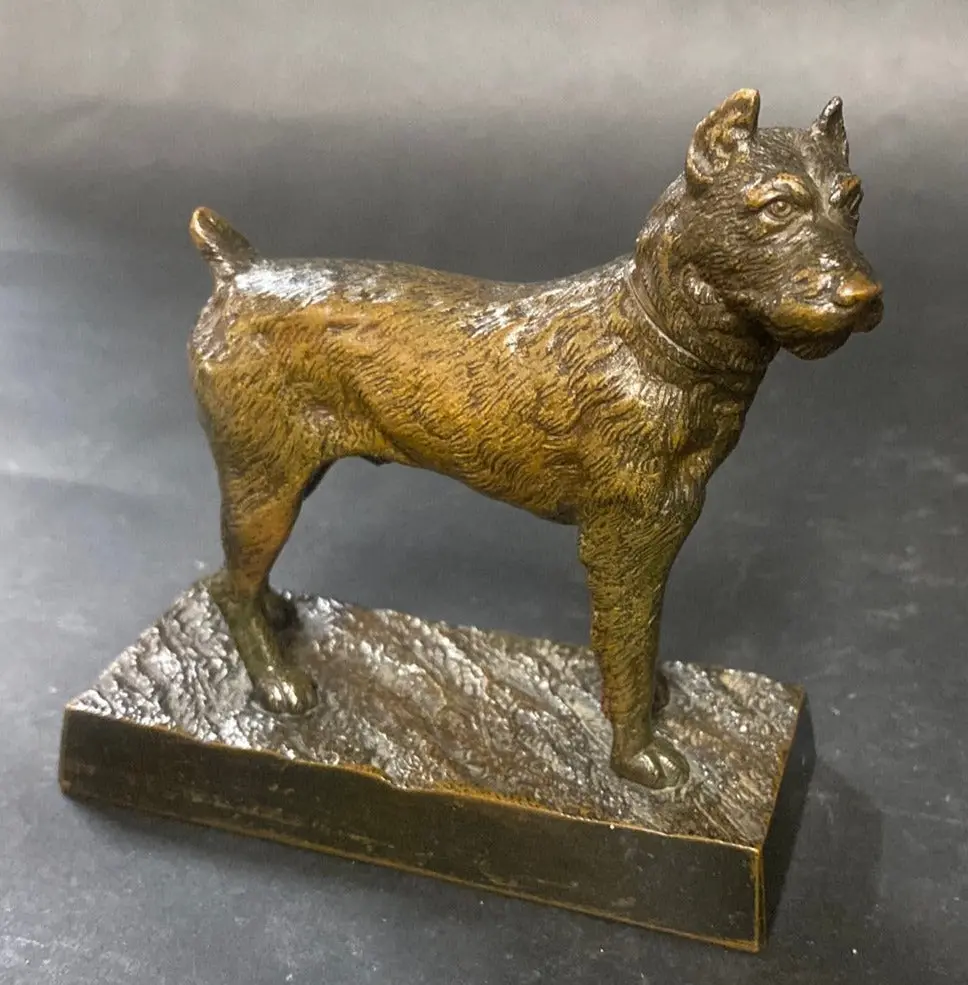 Small Dark Terrier Bronze 1