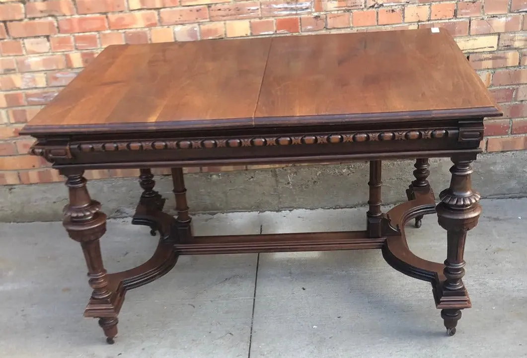 Henri Ii Solid Walnut Dining Table 1