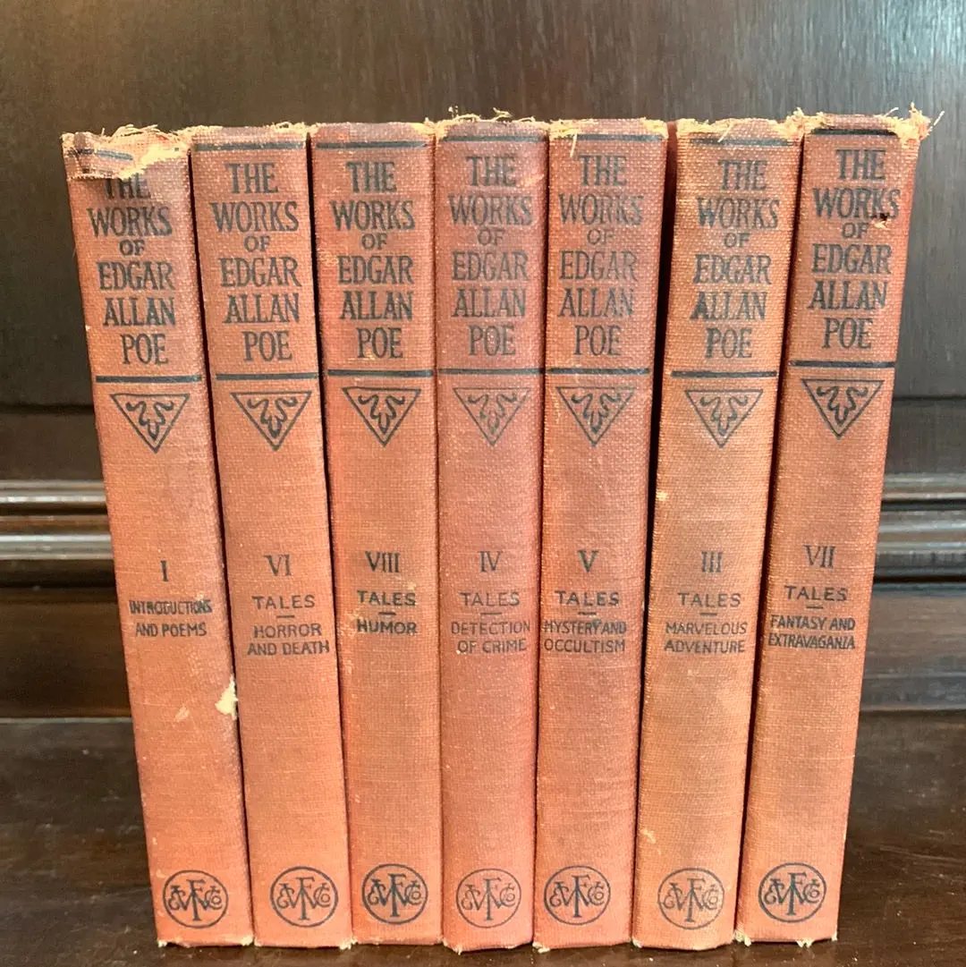 Collection Of Edgar Allen Poe Books 1904 1
