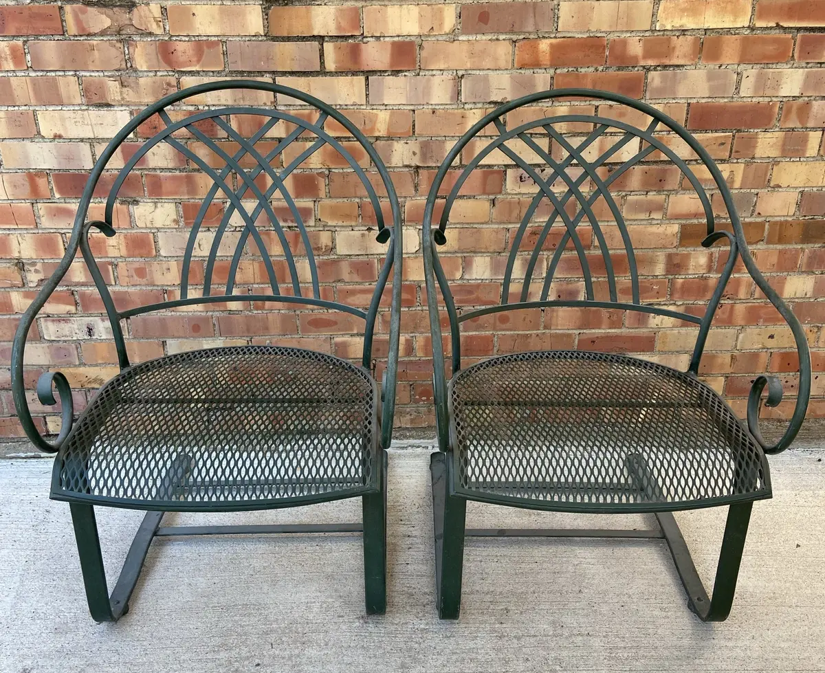 Pair Of Iron Chairs 1