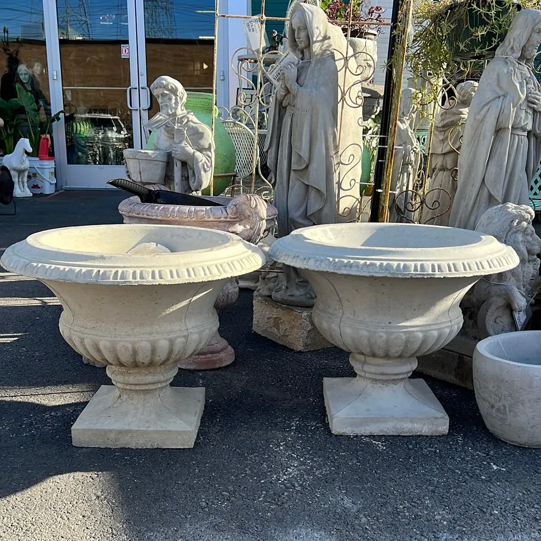 Pair Of Concrete Planters 1