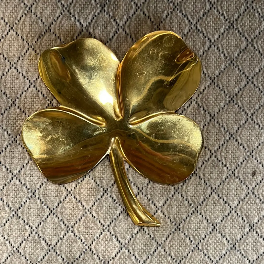 Brass Four Leaf Clover/Shamrock 1