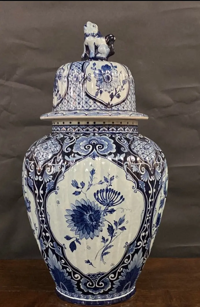 Delft Large Ginger Jar 1