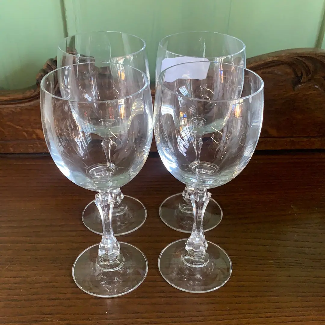 Set Of Four Crystal Goblets 1