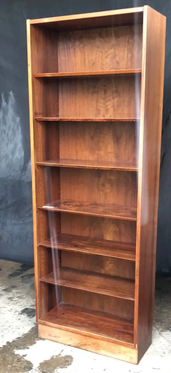 Single Danish Teak Modern Bookcase 1