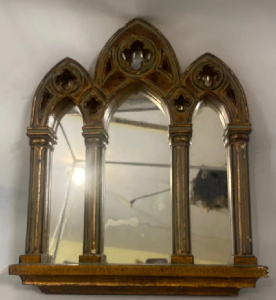 Tiny Gothic Composition Gold Mirror 1