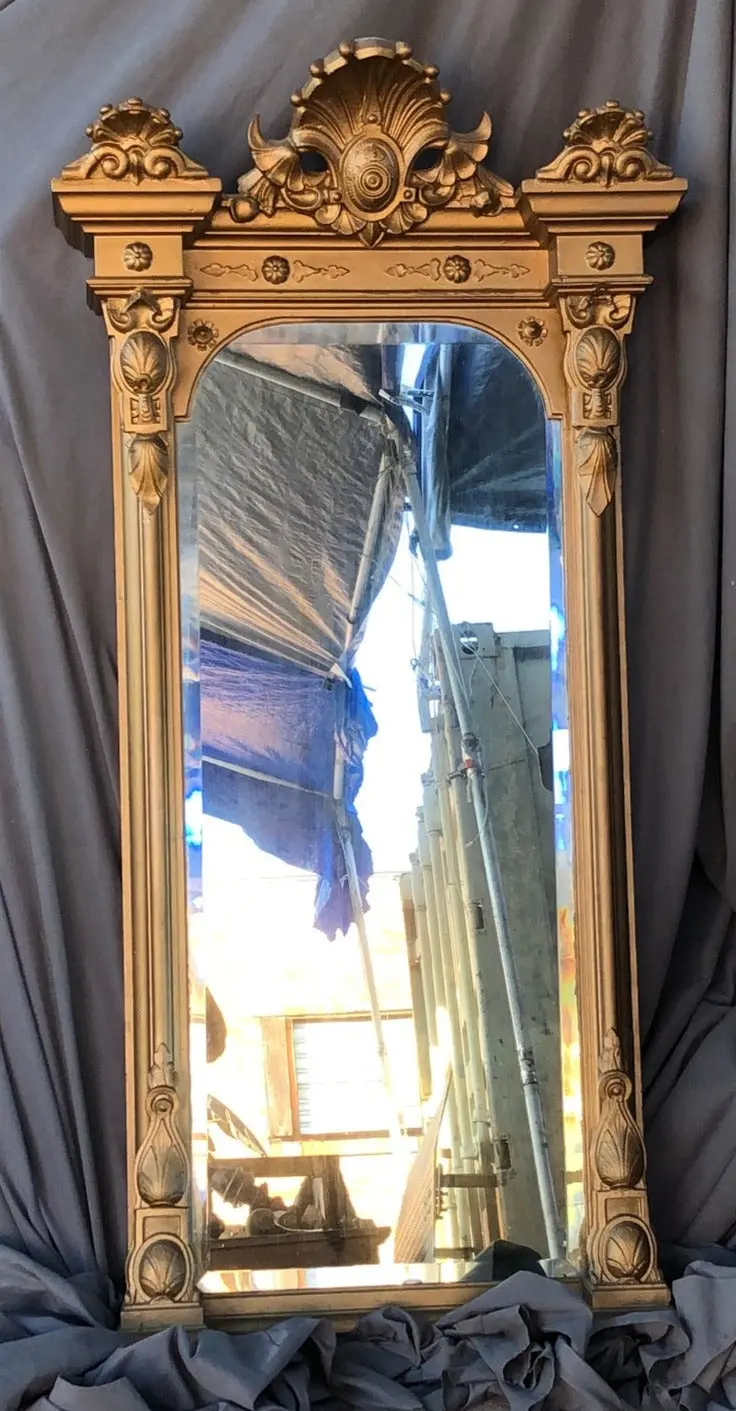 Tall Gilt American Renaissance Revival Mirror 1