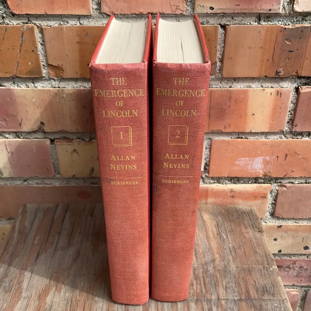 2 Volume Set Of The Emergence Of Lincoln Books 1