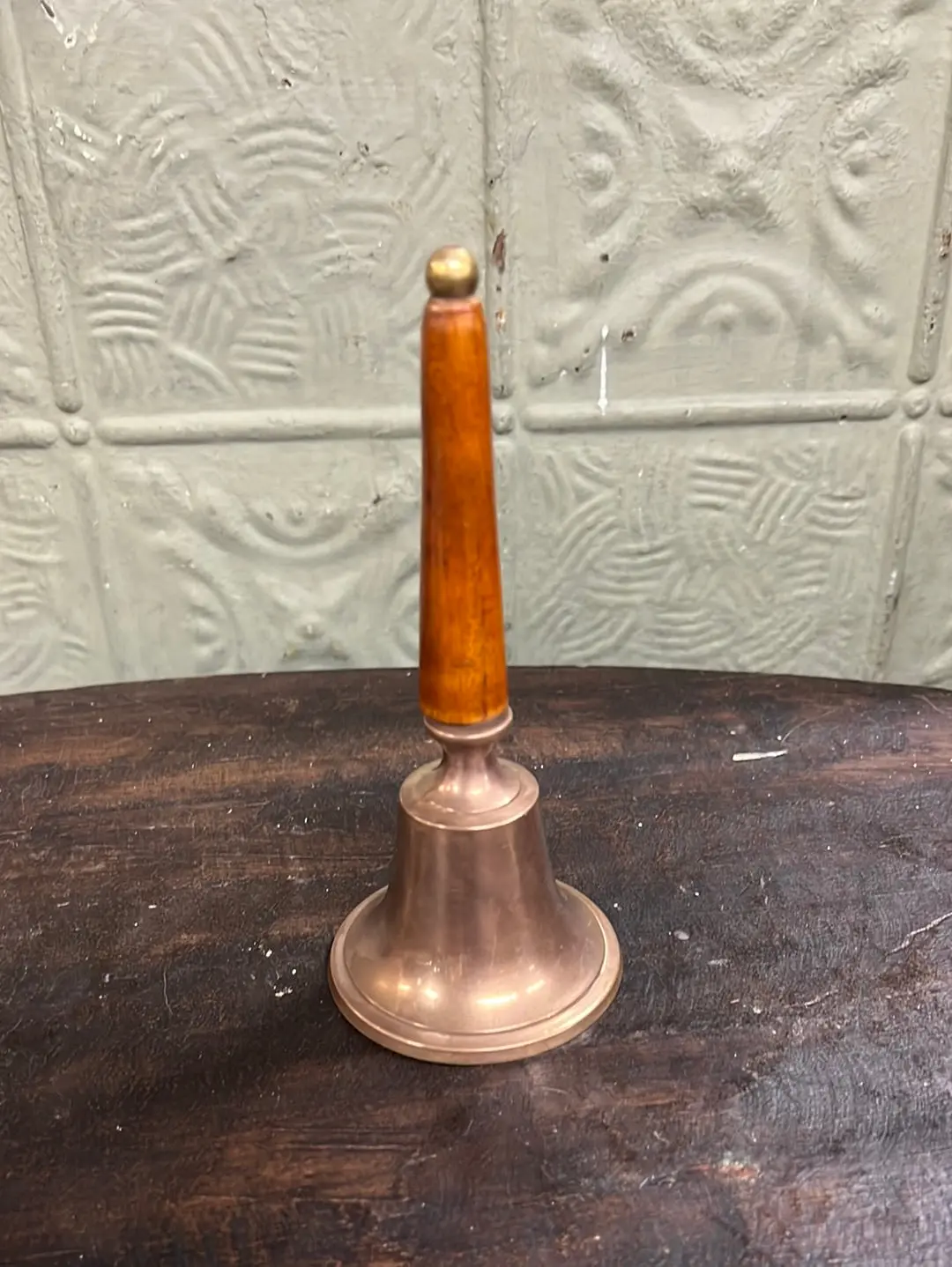 Wood Handled Brass Bell 1