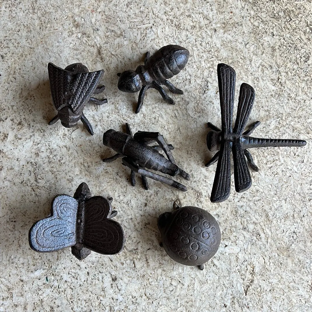Set Of 6 Iron Insects 1
