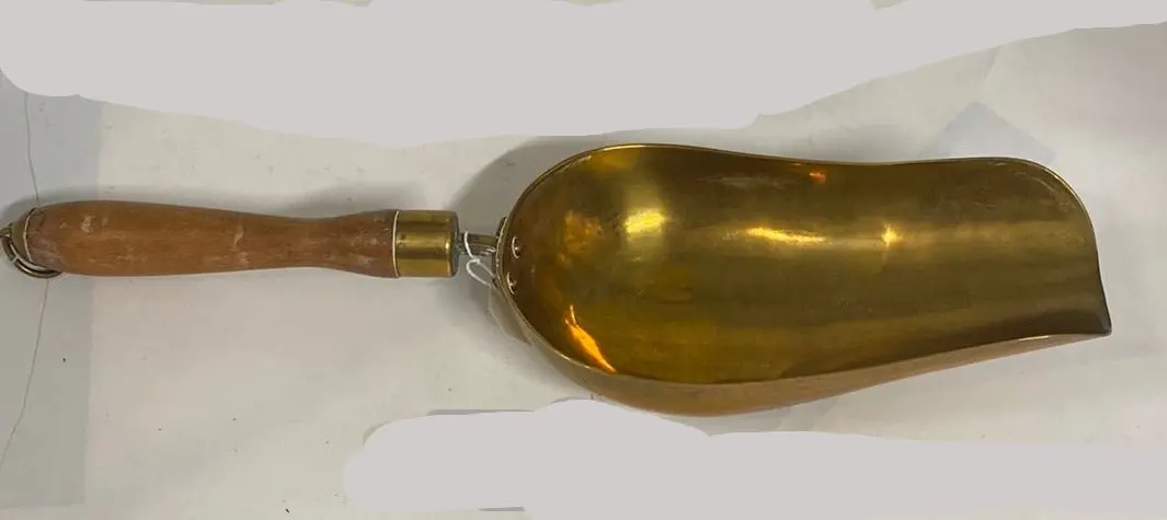 Brass And Wood Scoop 1