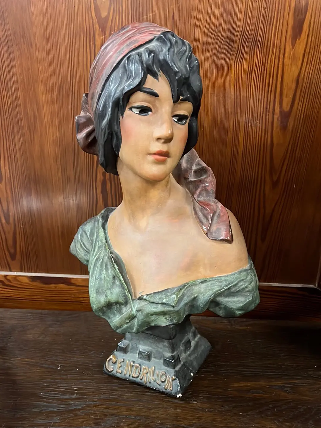 Art Nouveau Chaulk Gypsie Bust 1