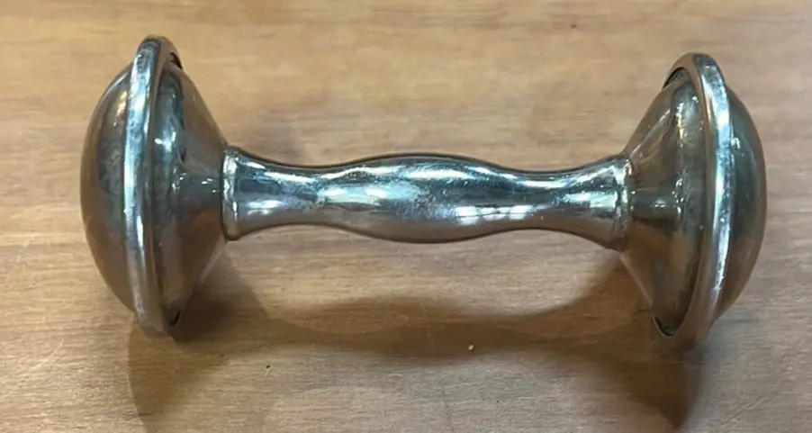 Silver Baby Rattle 1