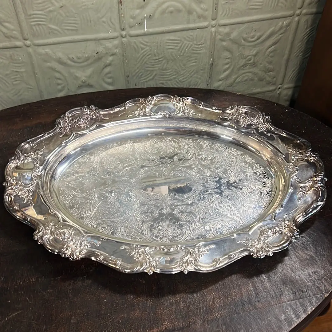 Silver Plate Large Tray 1