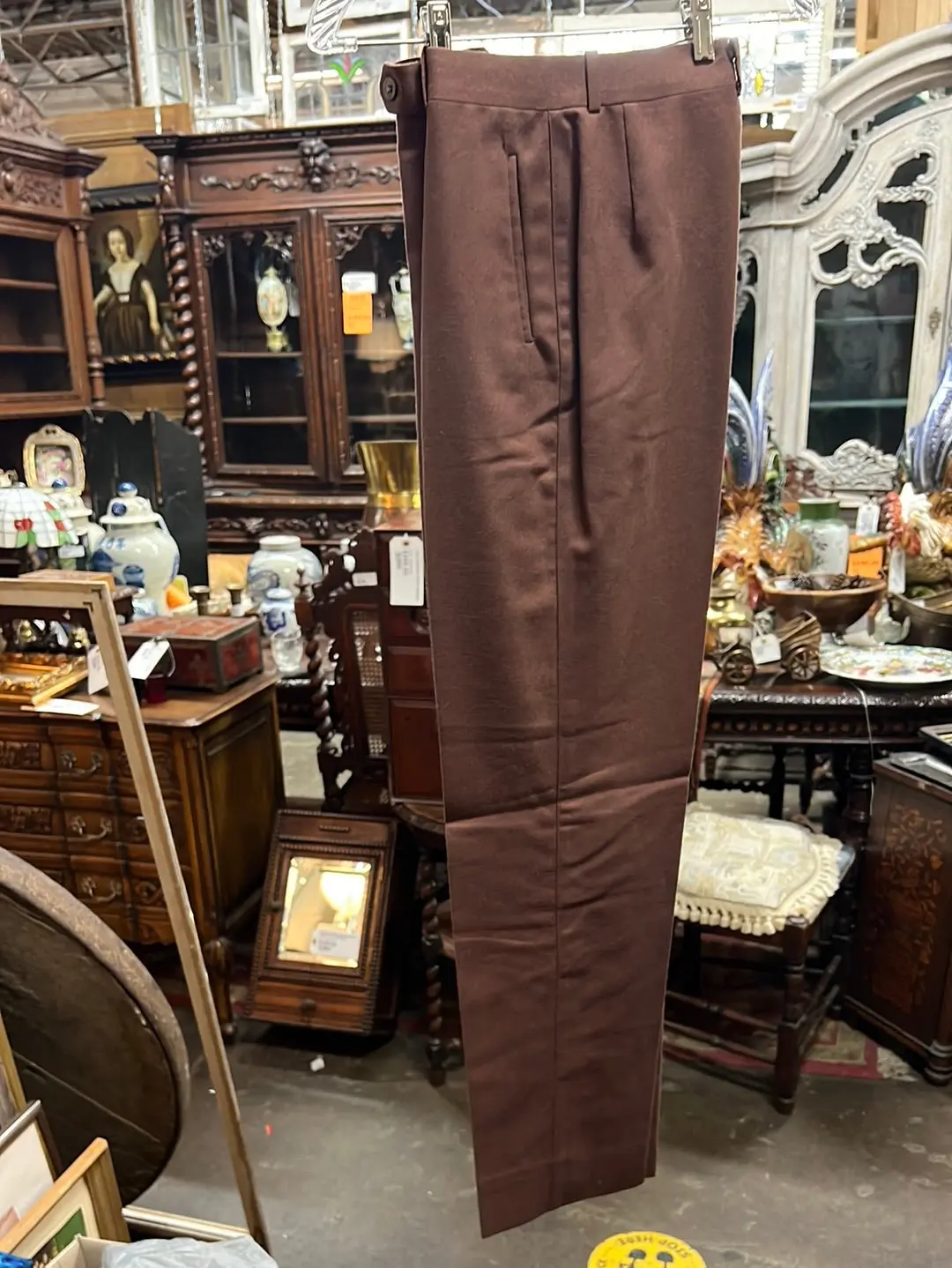 Medium Brown Wool Slacks 1