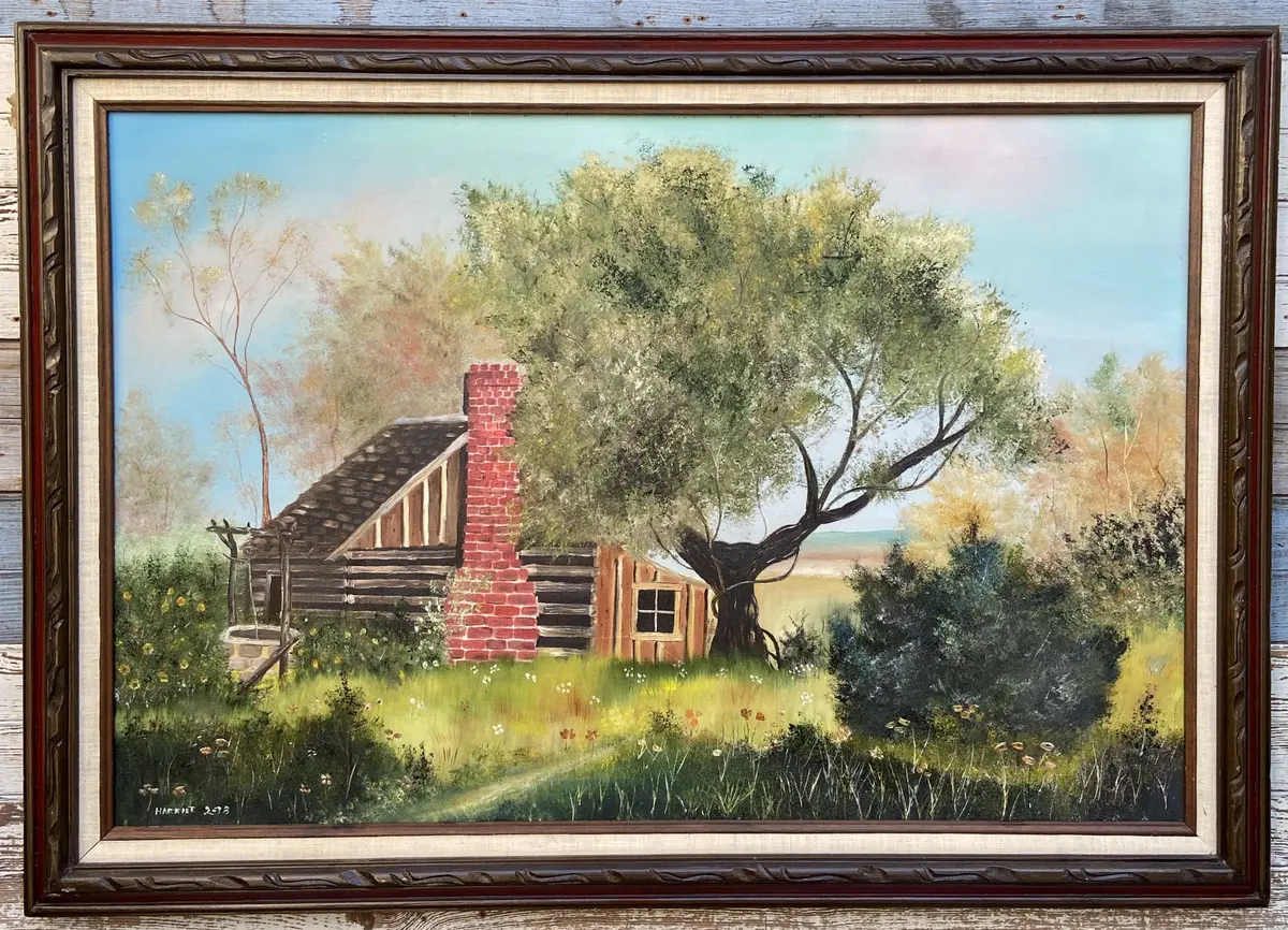 Log Cabin Harriet '73 Painting 1