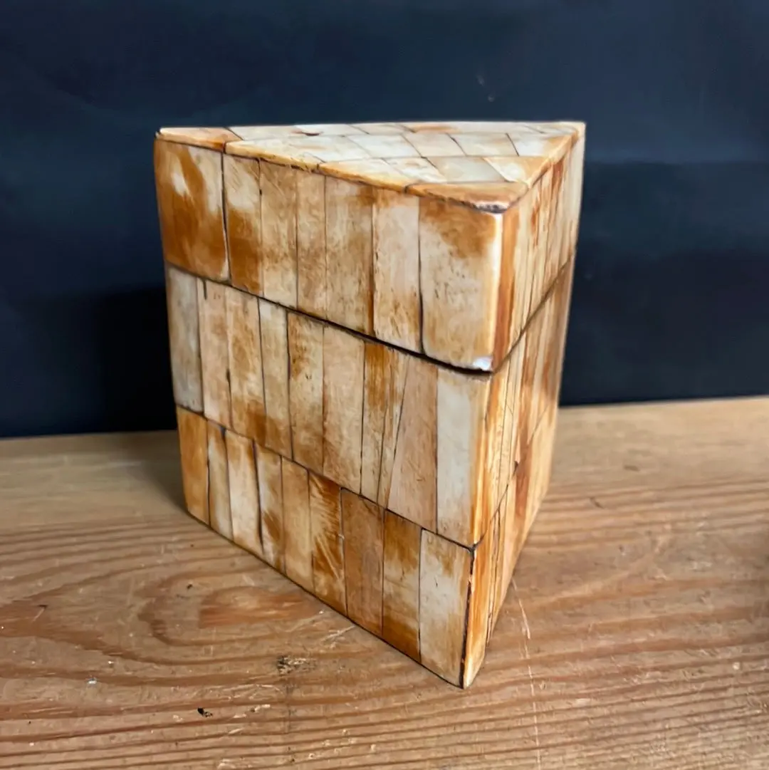 Bone Inlaid Pyramid Box 1