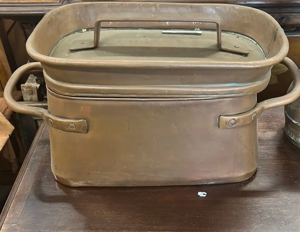 Copper Fish Poacher With Lid 1