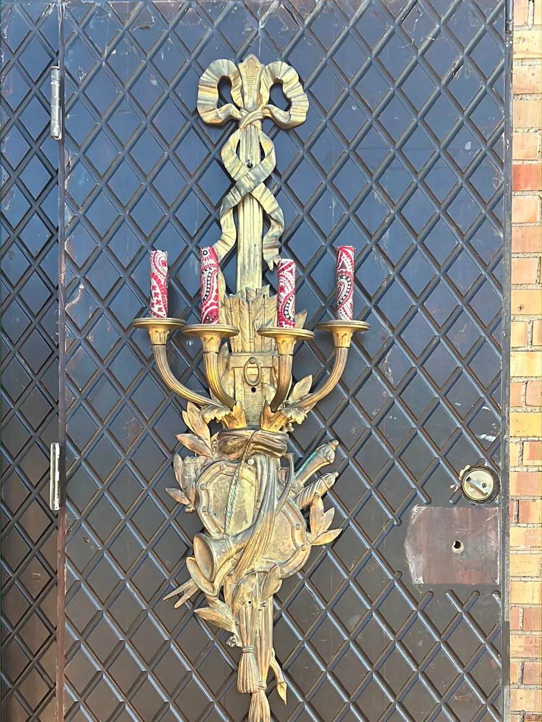 Large Louis Xvi Bronze Wall Sconce 1