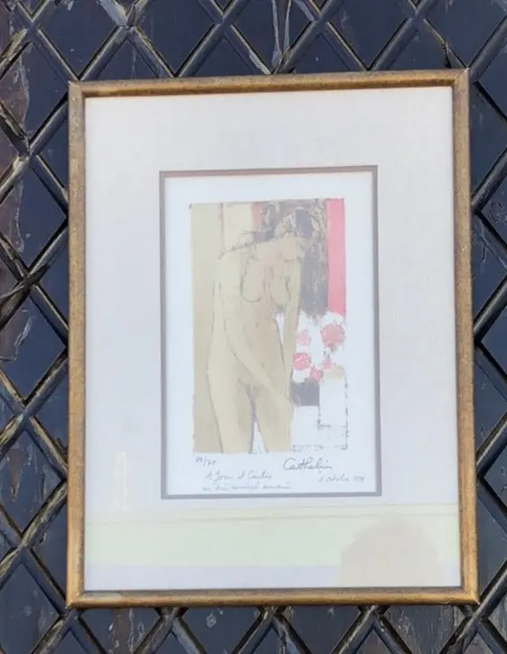 Cathelin Lithograph "La Belle Padree"-1979 1