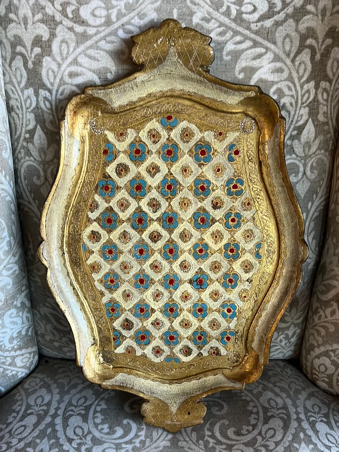 Medium Rectangular Florentine Tray 1