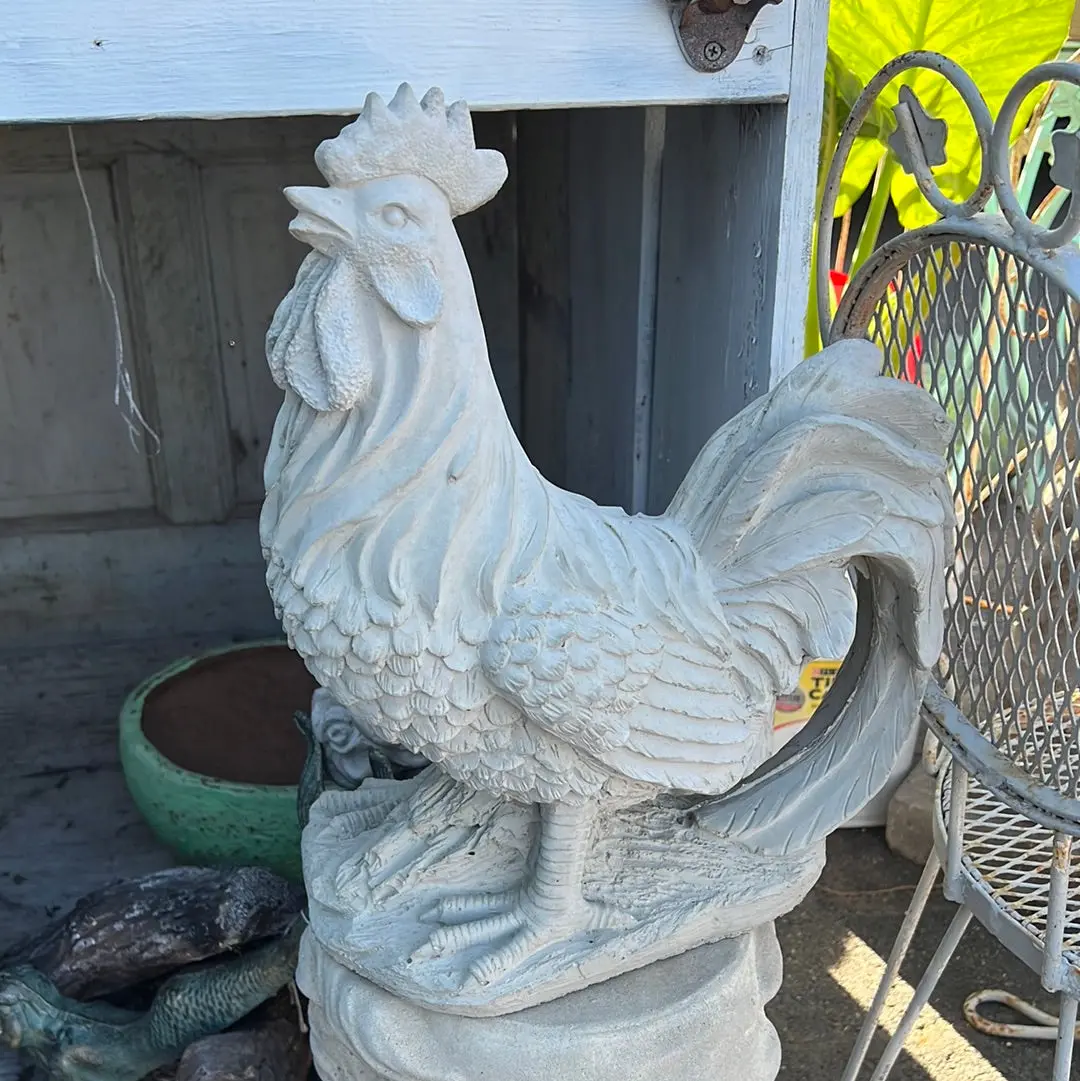 Small Concrete Rooster 1