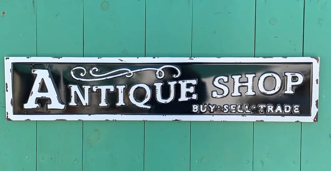 Antique Shop Tin Sign 1