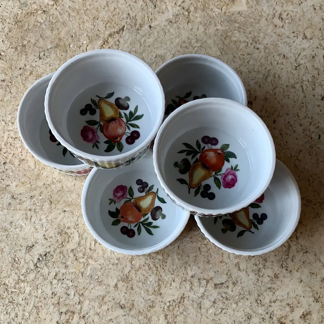 Set Of 6 Porcelaine De Paris Ramekins 1