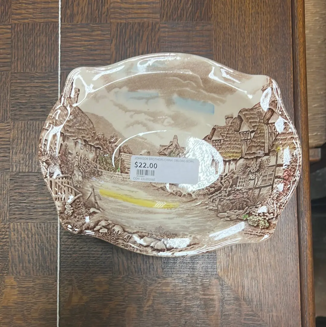Johnson Brothers China  Oblong Bowl 1