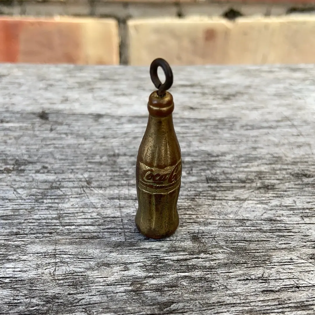 Gold Metal Mini Coca Cola Bottle 1