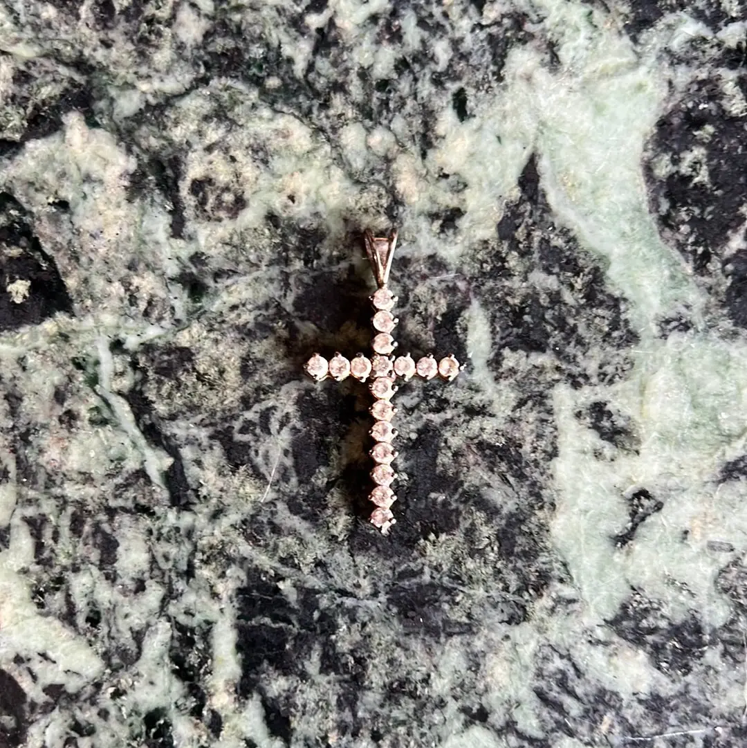 Sterling Silver And Rhinestone Pendant 1