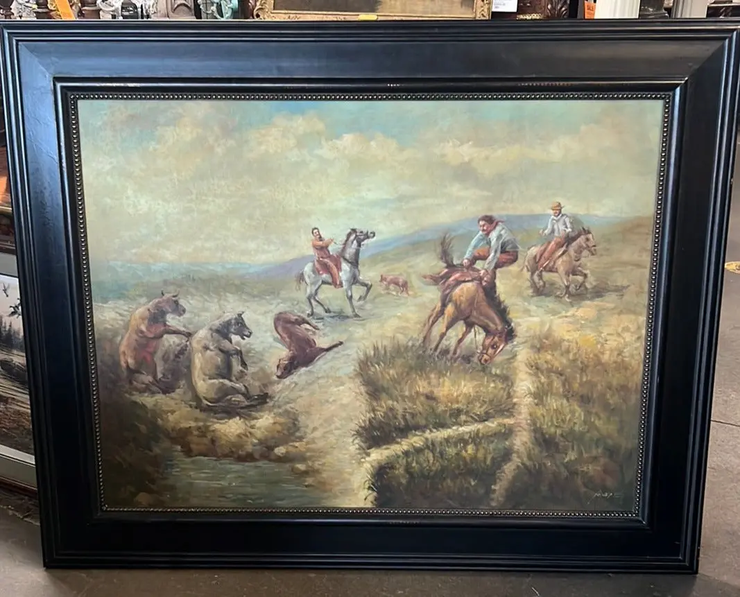 "The Wrangler" Oil Painting 1