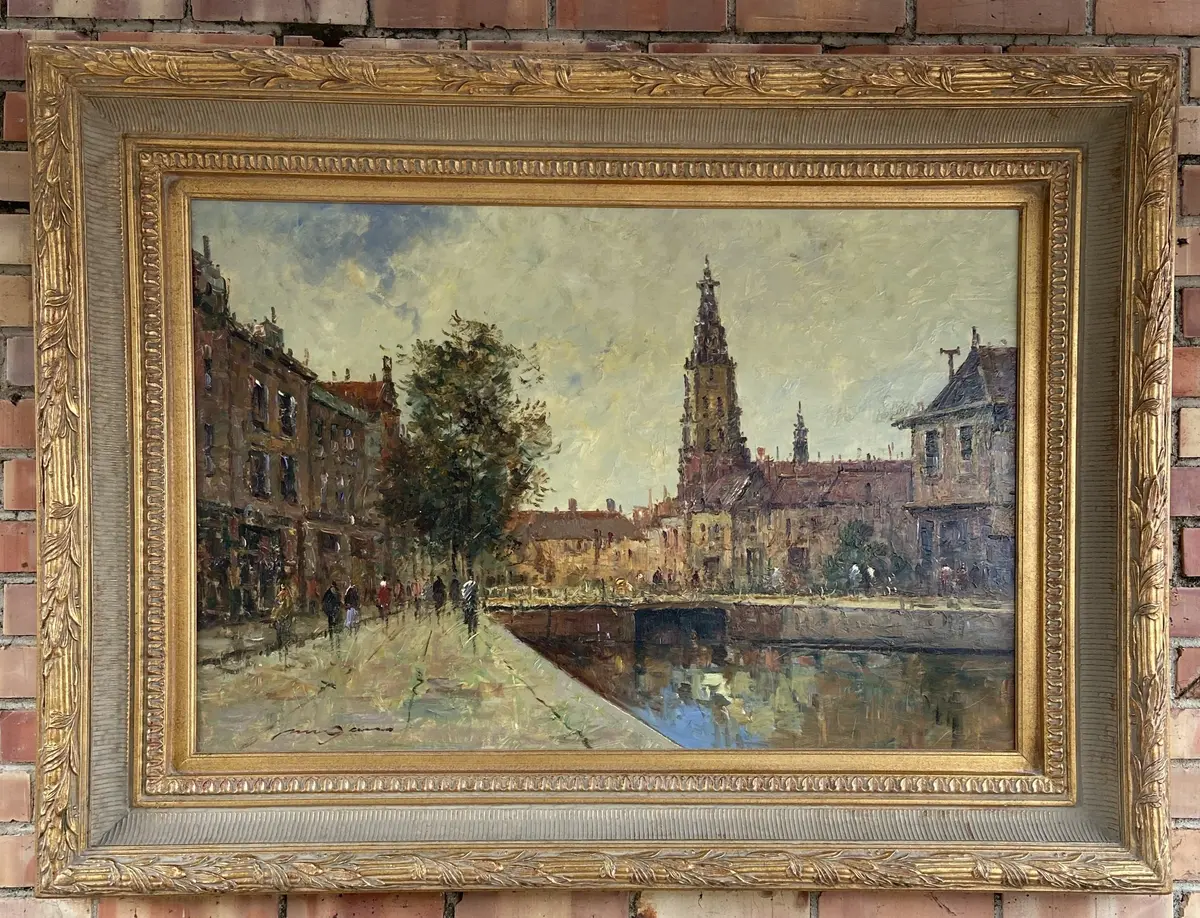 Impressionist Oil Painting Of European Cityscape 1