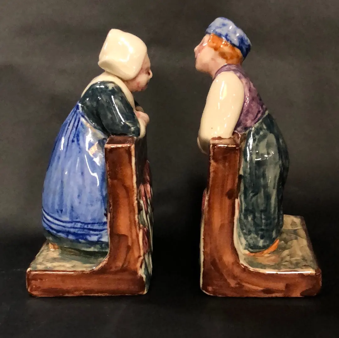 Pair Of Rookwood Bookends Signed By Sally Toohey 1