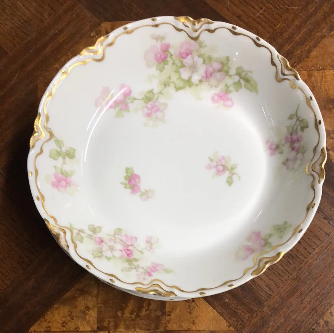 Set Of 4 Haviland Limoge Floral China Bowls 1