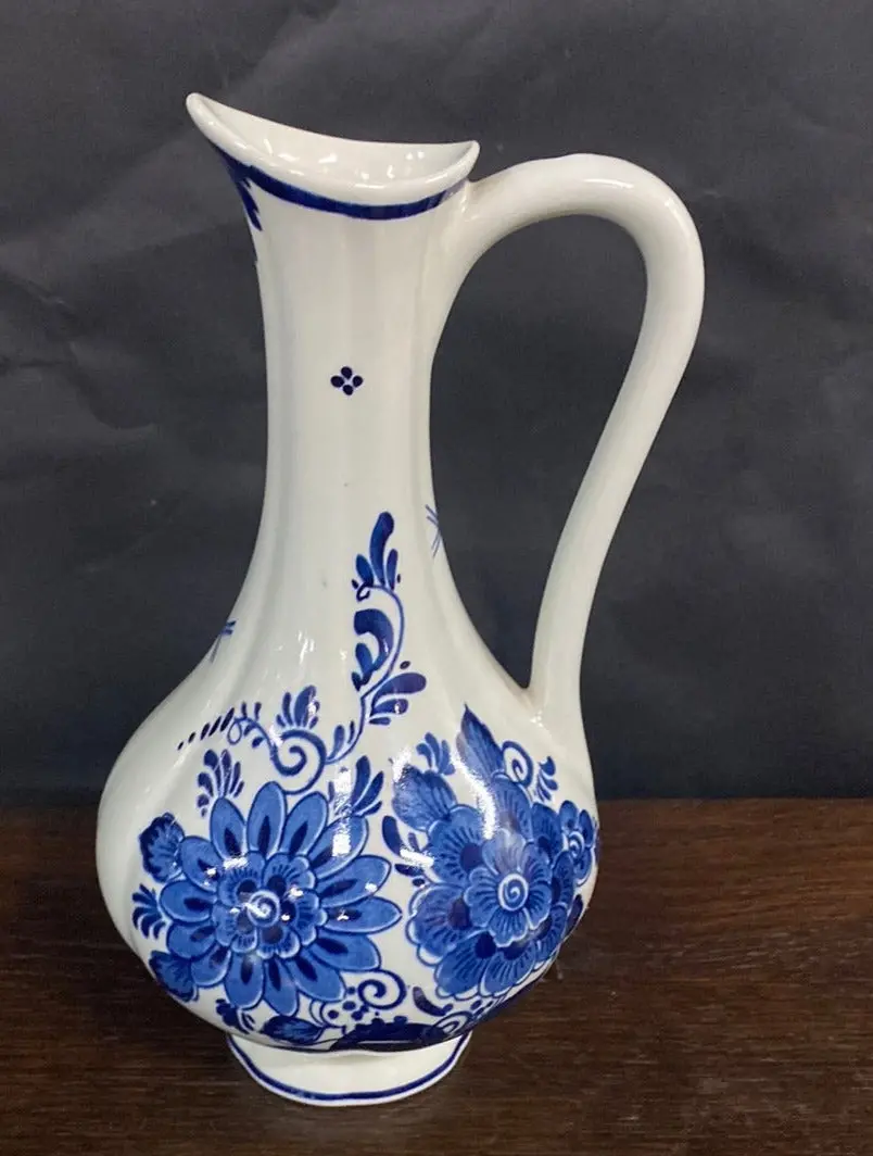 Small Delft Floral Pitcher 1