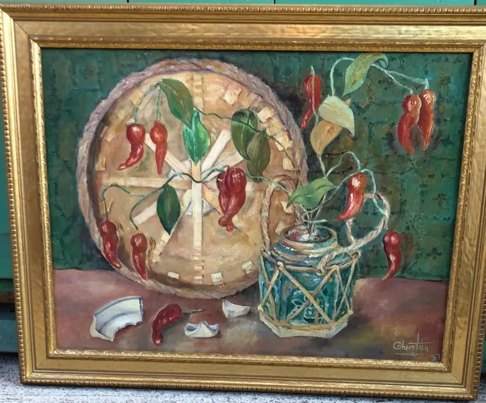 Still Life Oil Painting Of Peppers 1