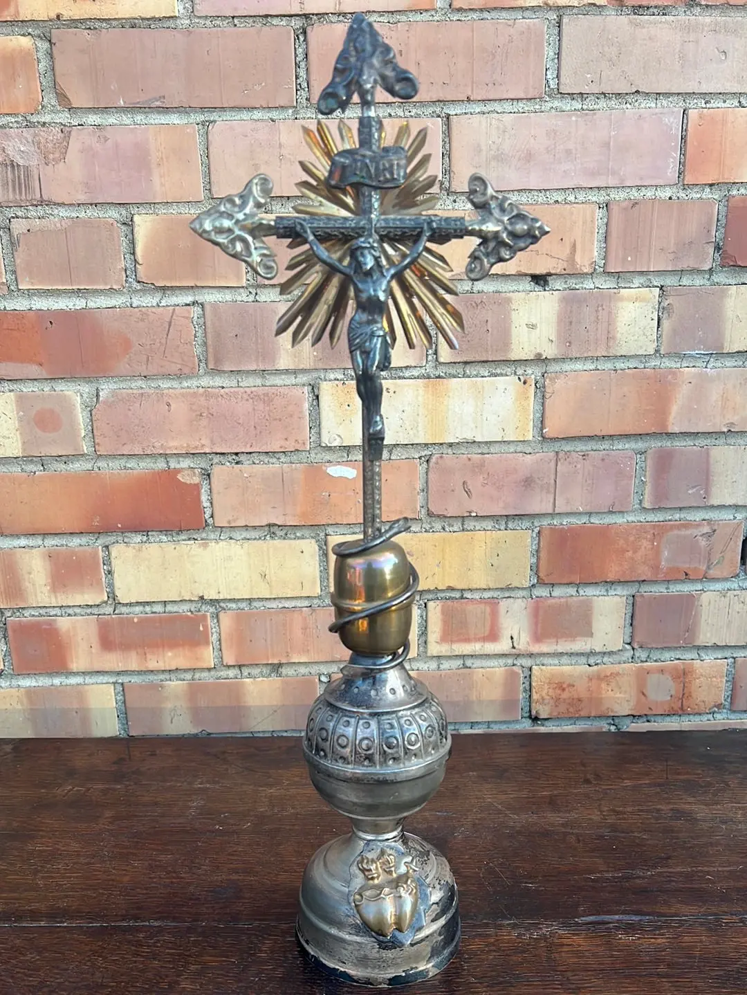Metal Standing Crucifx 1