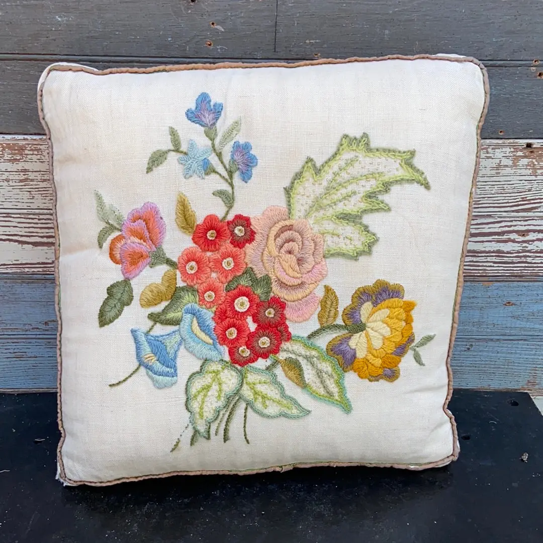 Needle Point Pillow - As Found 1