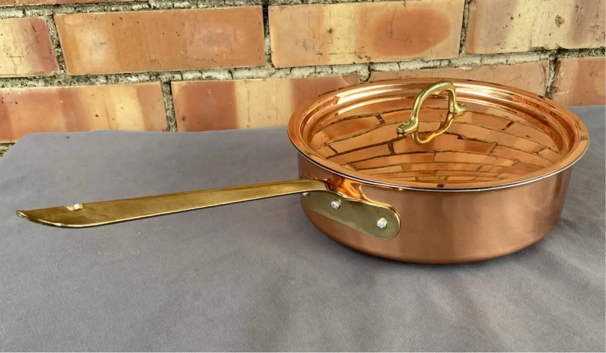 Copper Skillet And Lid 1