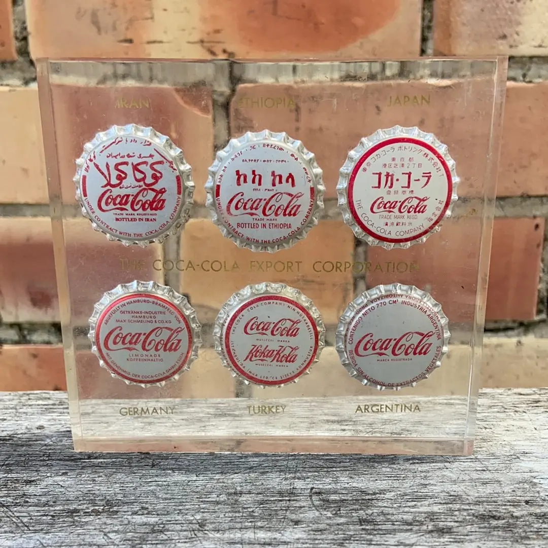Coca Cola Export Cap Collection Paperweight 1