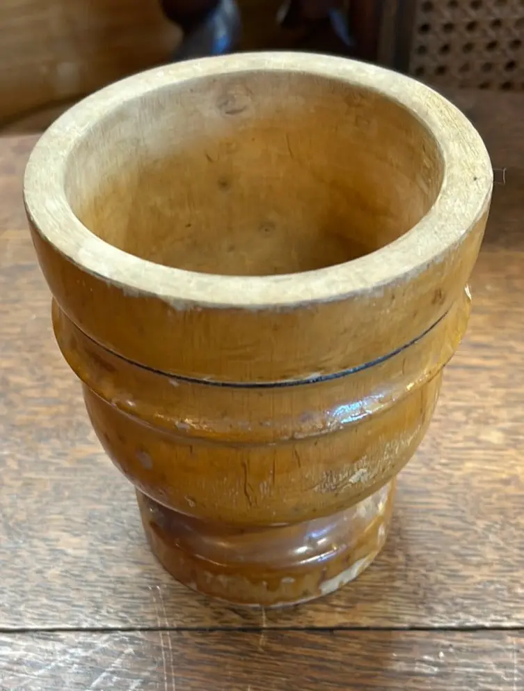 Italian-Turned Wood Mortar 1
