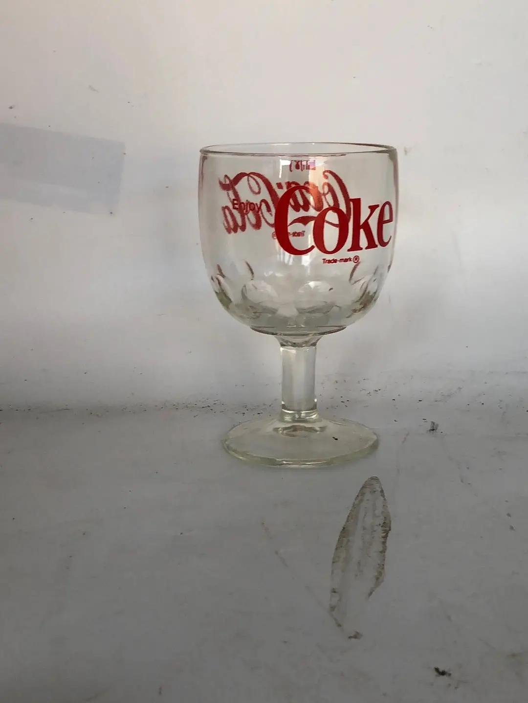 Single Clear Coca-Cola Goblet 1