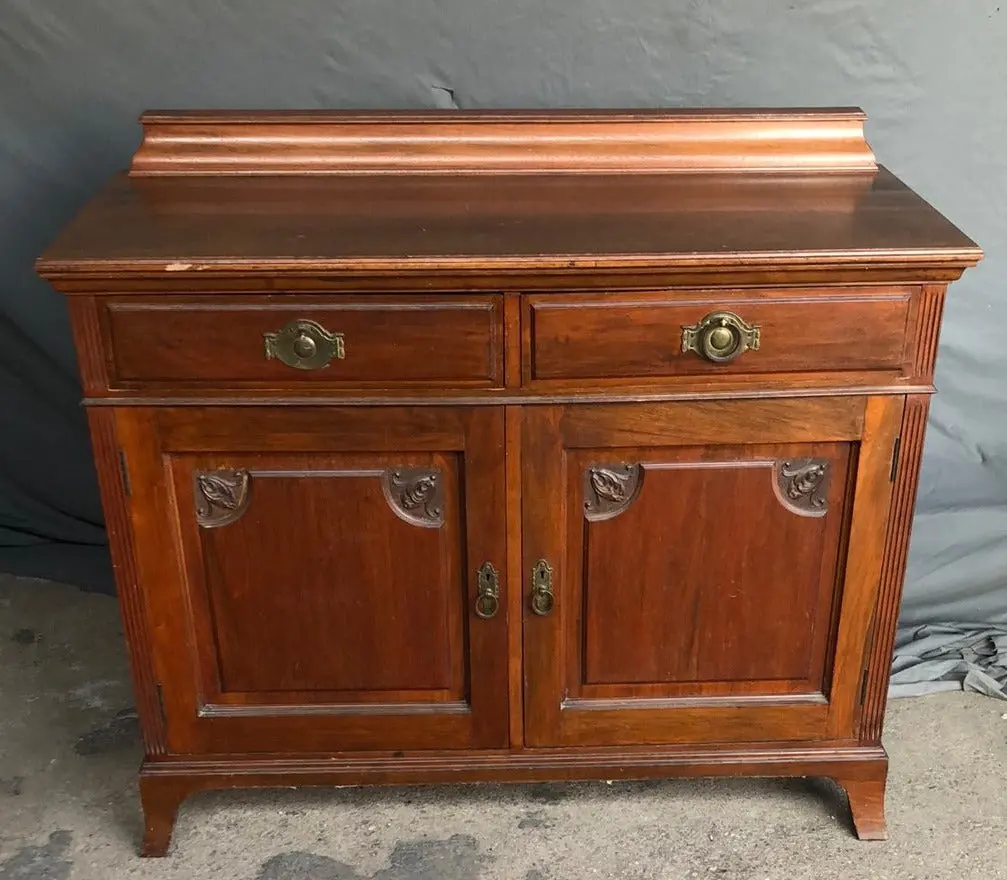 Small Splayed Leg Mahogany Server 1