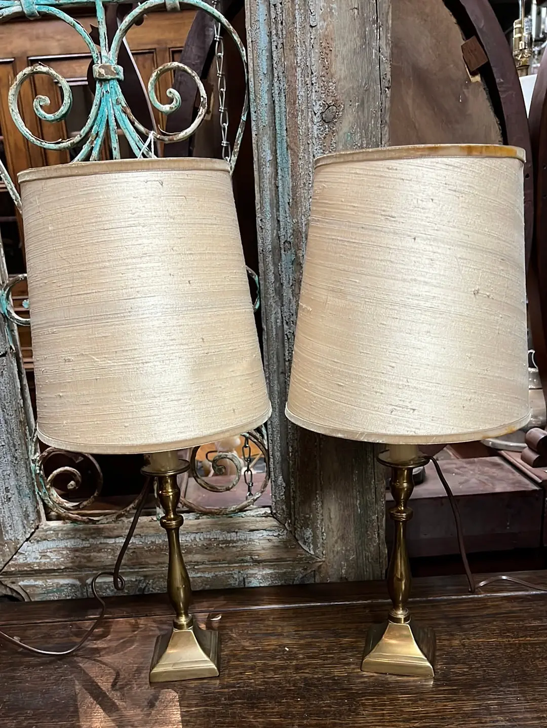 Single Tiny Brass Lamps 1