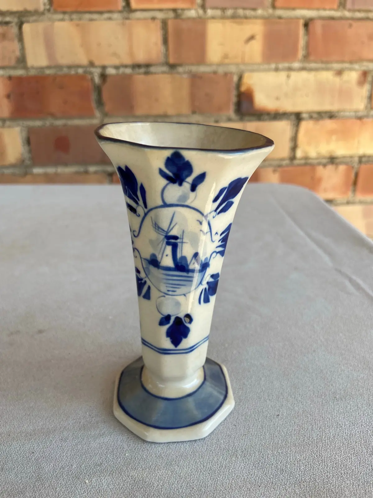 Small Flared Slender Delft Vase 1